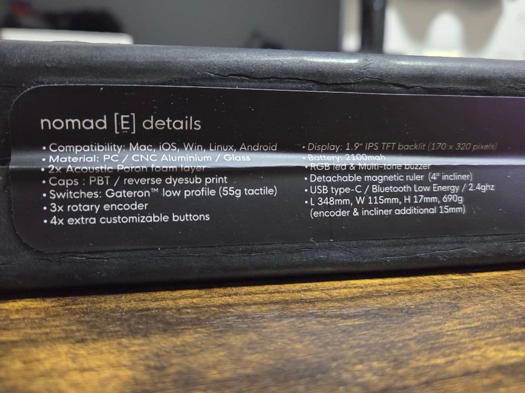 キーボード worklouder nomadE