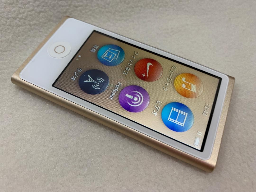 【美品】Apple iPod nano 第7世代 16GB ゴールド