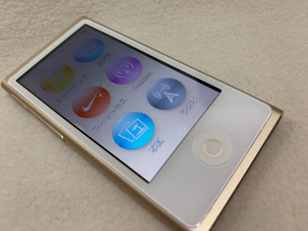 【美品】Apple iPod nano 第7世代 16GB ゴールド