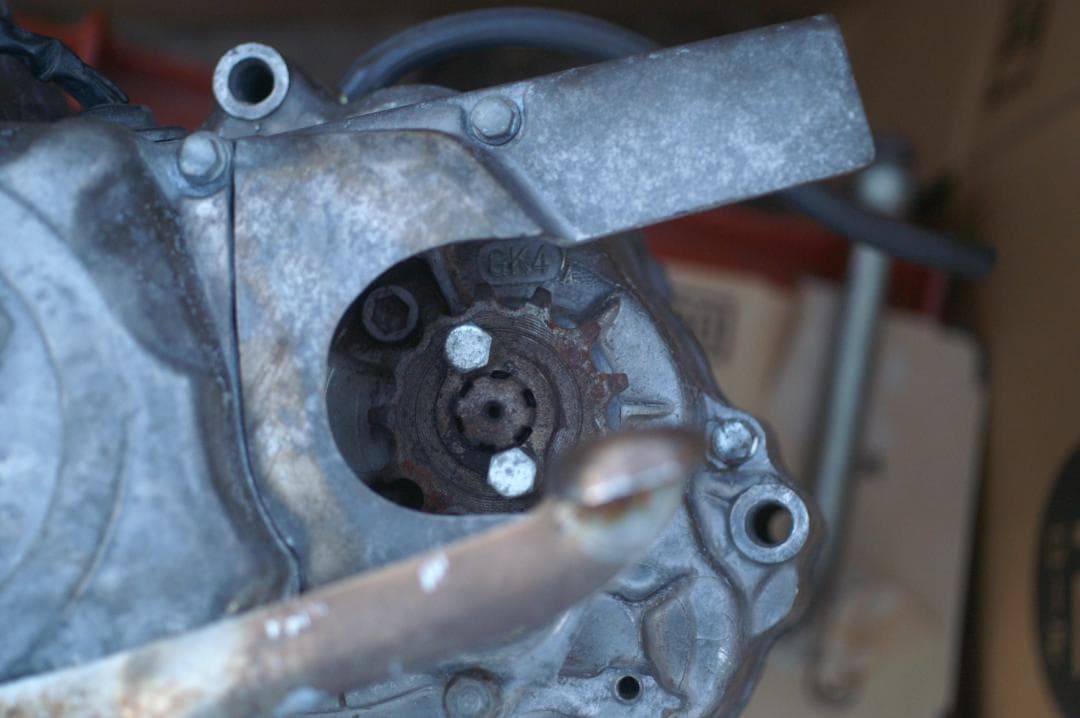 12Vセル付 カブエンジン 4速 走行1、5万km 送料込 リトルカブ モンキー