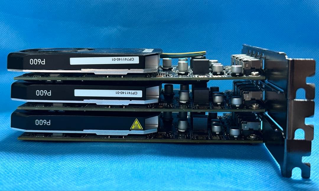 正常動作品 NVIDIA QUADRO P600 x3台