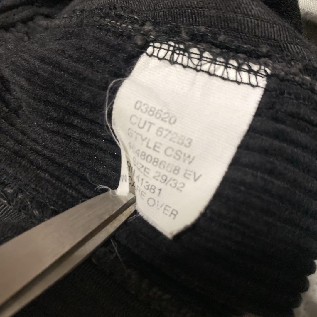 当日発送フォロー割　初期タグ　USA製　ポロチノ　コーデュロイ　ブラック