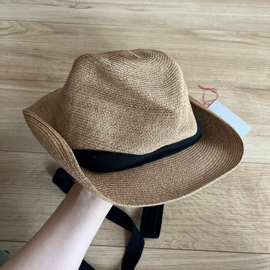 【haru ❤︎】マチュアーハ　ボックスドハット　7センチブリム　リボン付き