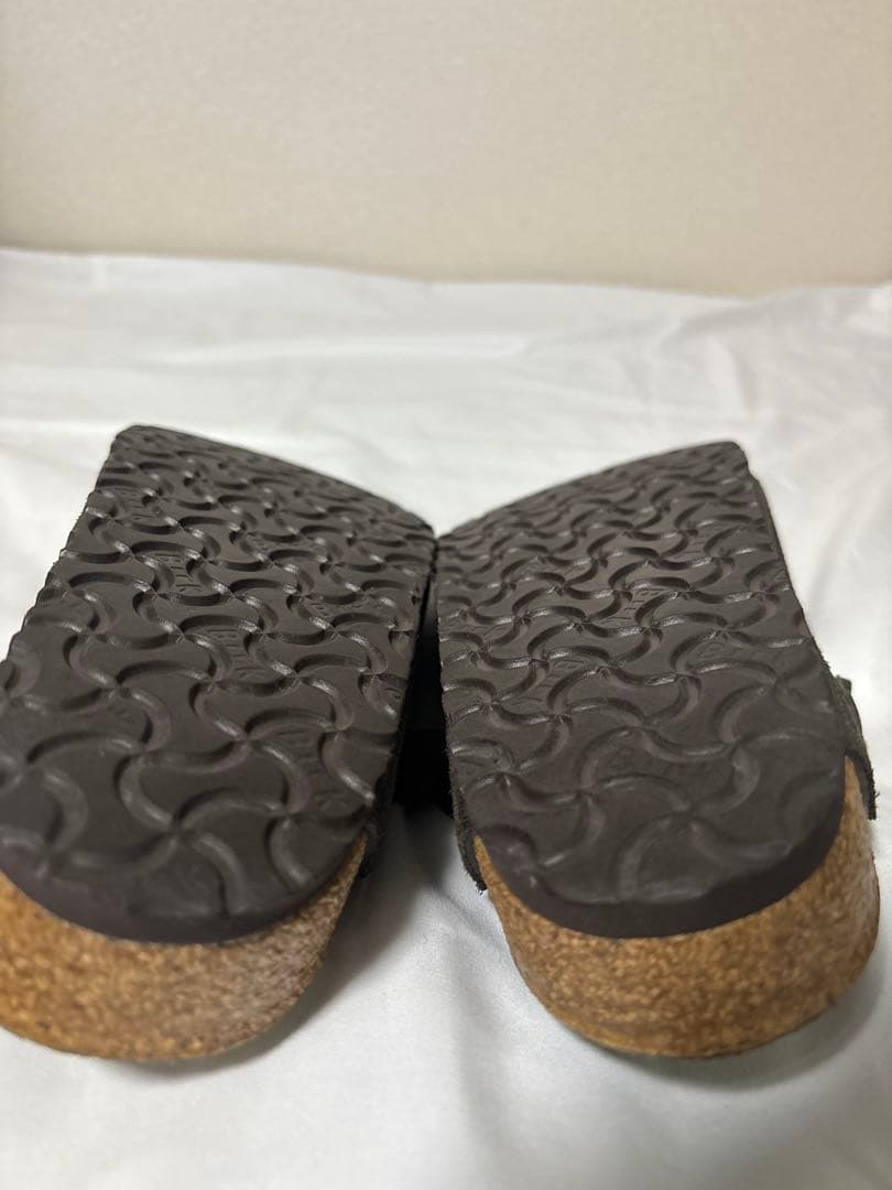 【美品】ビルケンストック ボストン スエード 40 ダークブラウン系 ドイツ製