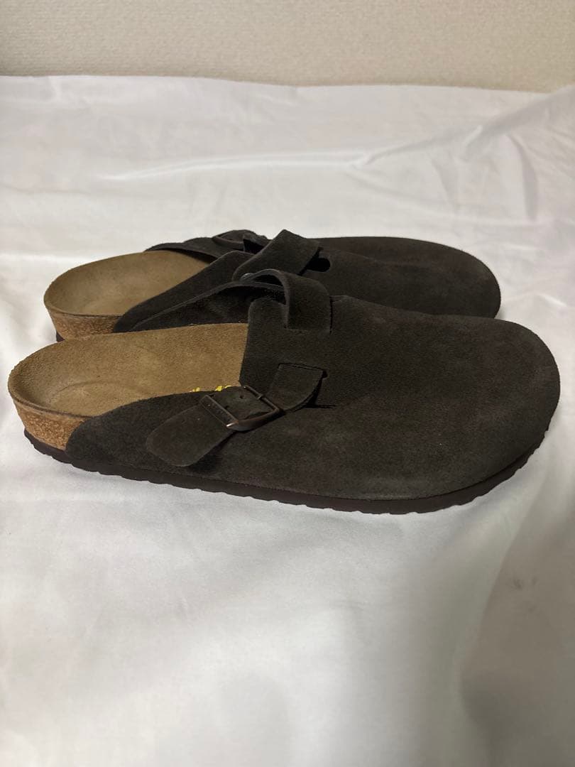 【美品】ビルケンストック ボストン スエード 40 ダークブラウン系 ドイツ製