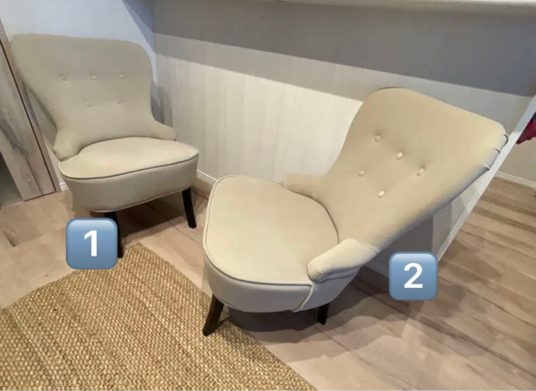 【美品】大幅値下げ② IKEA 1人掛けチェア REMSTA レームスタ ソファ