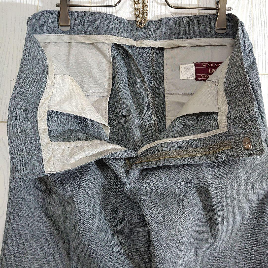 リーバイス アクションスラックス W33相当 グレー セミフレア ヴィンテージ