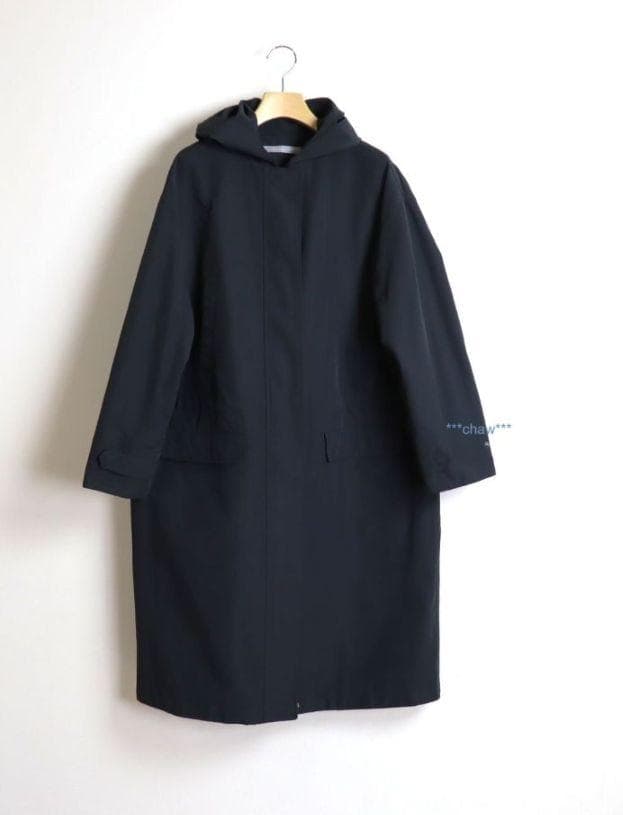 theory luxe 21AW ウォッシャブル モッズコート　ブラック