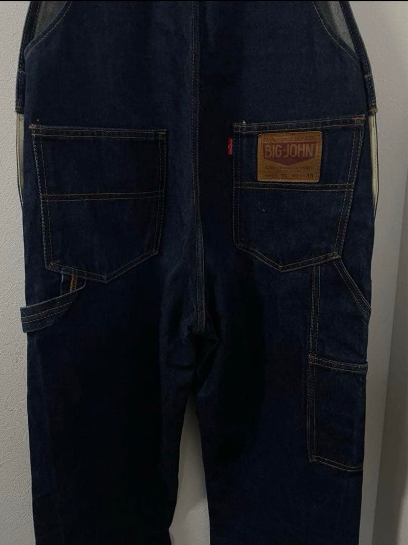 70s BIGJOHN デニムオーバーオール w34 TARONジップ
