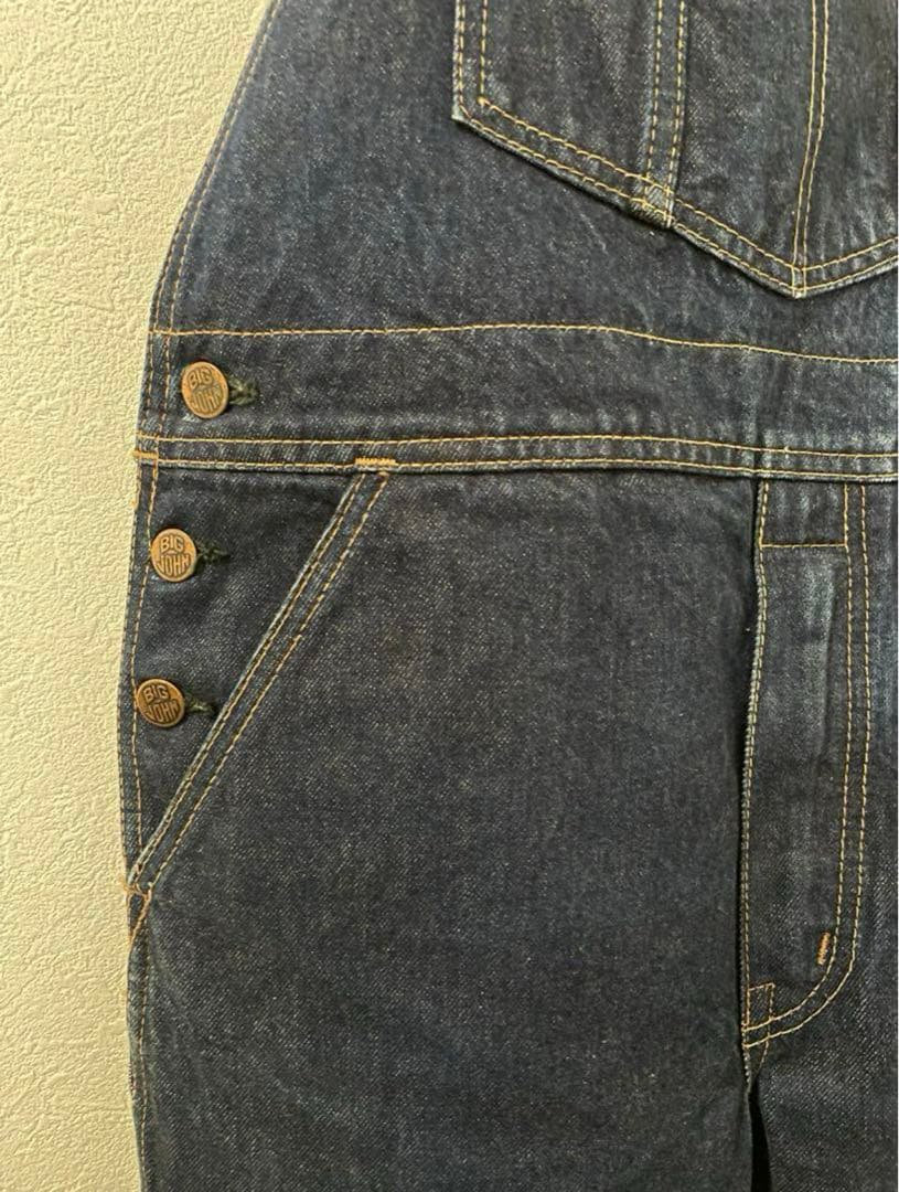 70s BIGJOHN デニムオーバーオール w34 TARONジップ