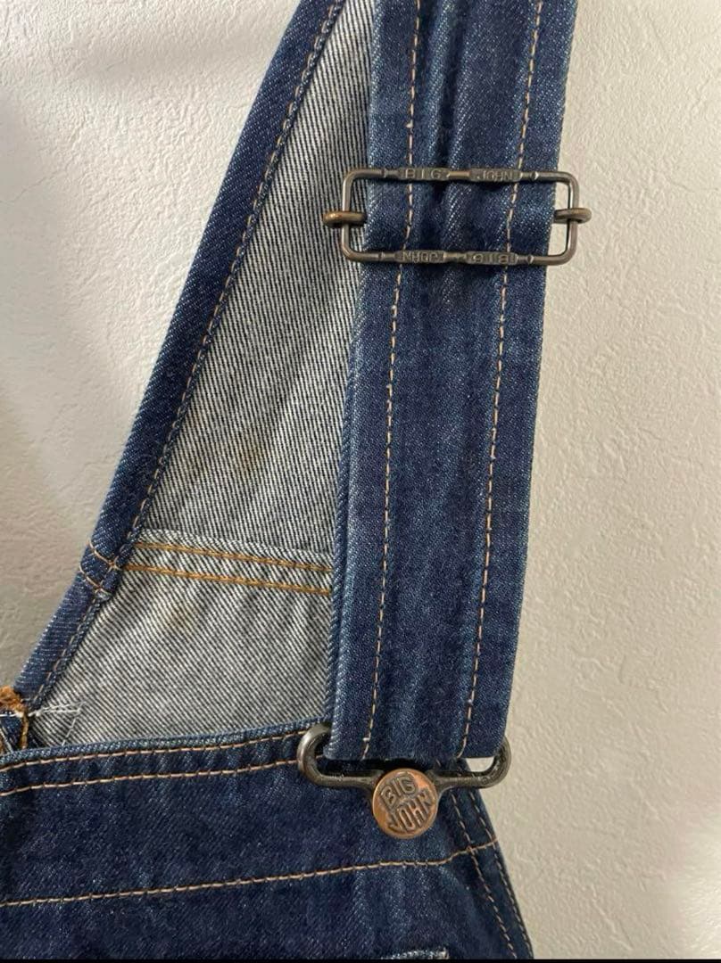70s BIGJOHN デニムオーバーオール w34 TARONジップ
