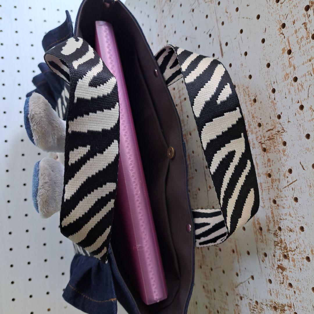 ゆ*ら様 コヤンイサムチョン　リトルサンダー　デニムリメイクトートバッグ