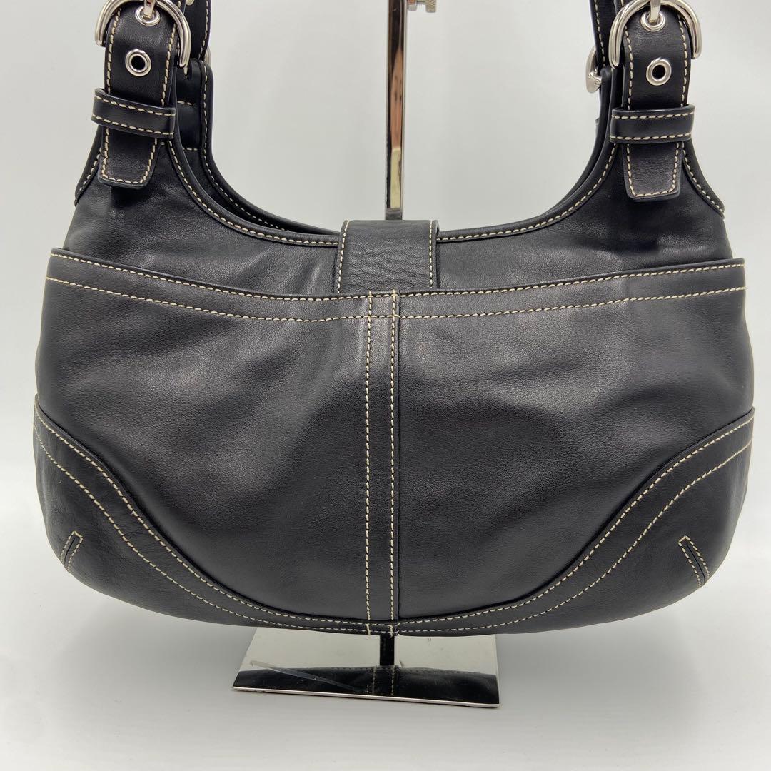 極美品✨コーチ ソーホー ワンショルダー アクセサリーポーチ ブラック 9738