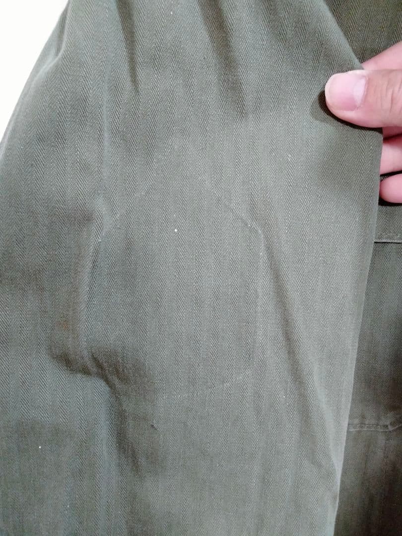 米軍　M-47 HBT ヘリンボーン　ユーティリティ　シャツ　40s 50s