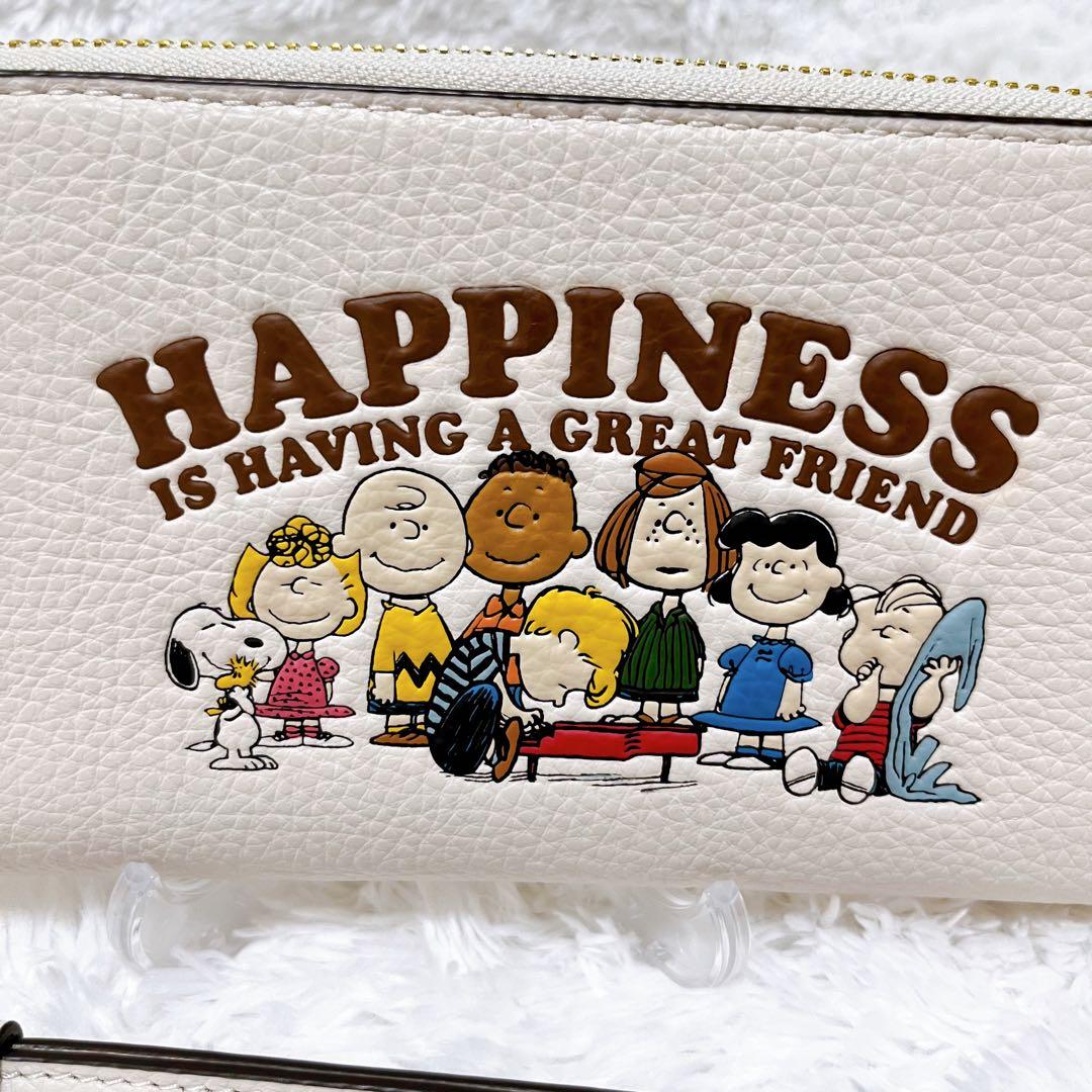 COACH X PEANUTS ロングジップアラウンドウォレット スヌーピー新品