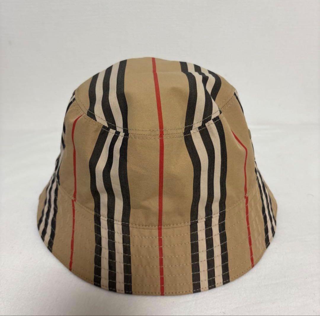 【オレンジ】Burberry バーバリー　バケットハット　リバーシブル
