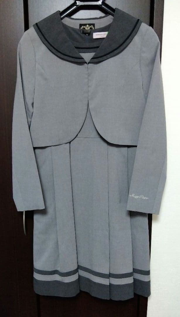 MezzoPianoジュニア　卒服　グレー ワンピーススーツ　165サイズ