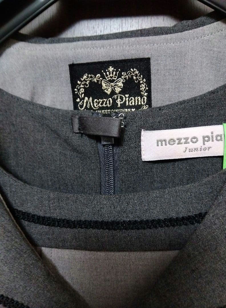 MezzoPianoジュニア　卒服　グレー ワンピーススーツ　165サイズ