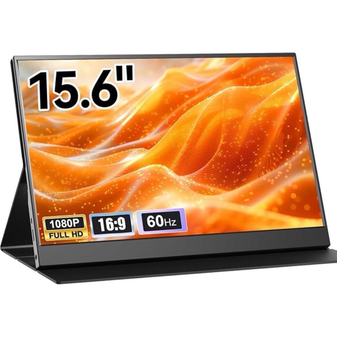モバイルモニター 15.6インチ ポータブルディスプレイ 薄型 サブモニター