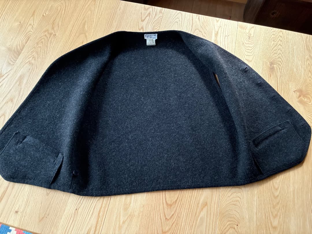 agnès b.　アニエスベーオム　ウールベスト　フランス製