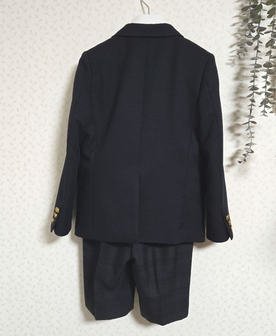 美品　ワルツバイビームス　130　卒服　5点　　スーツセット　ネイビー　金ボタン