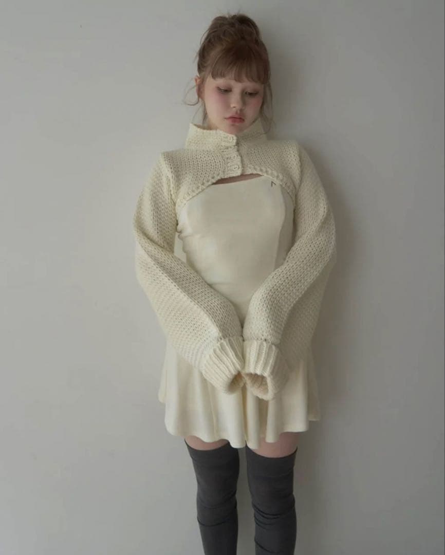 アンドマリー ミニワンピース Zoey velour set dress