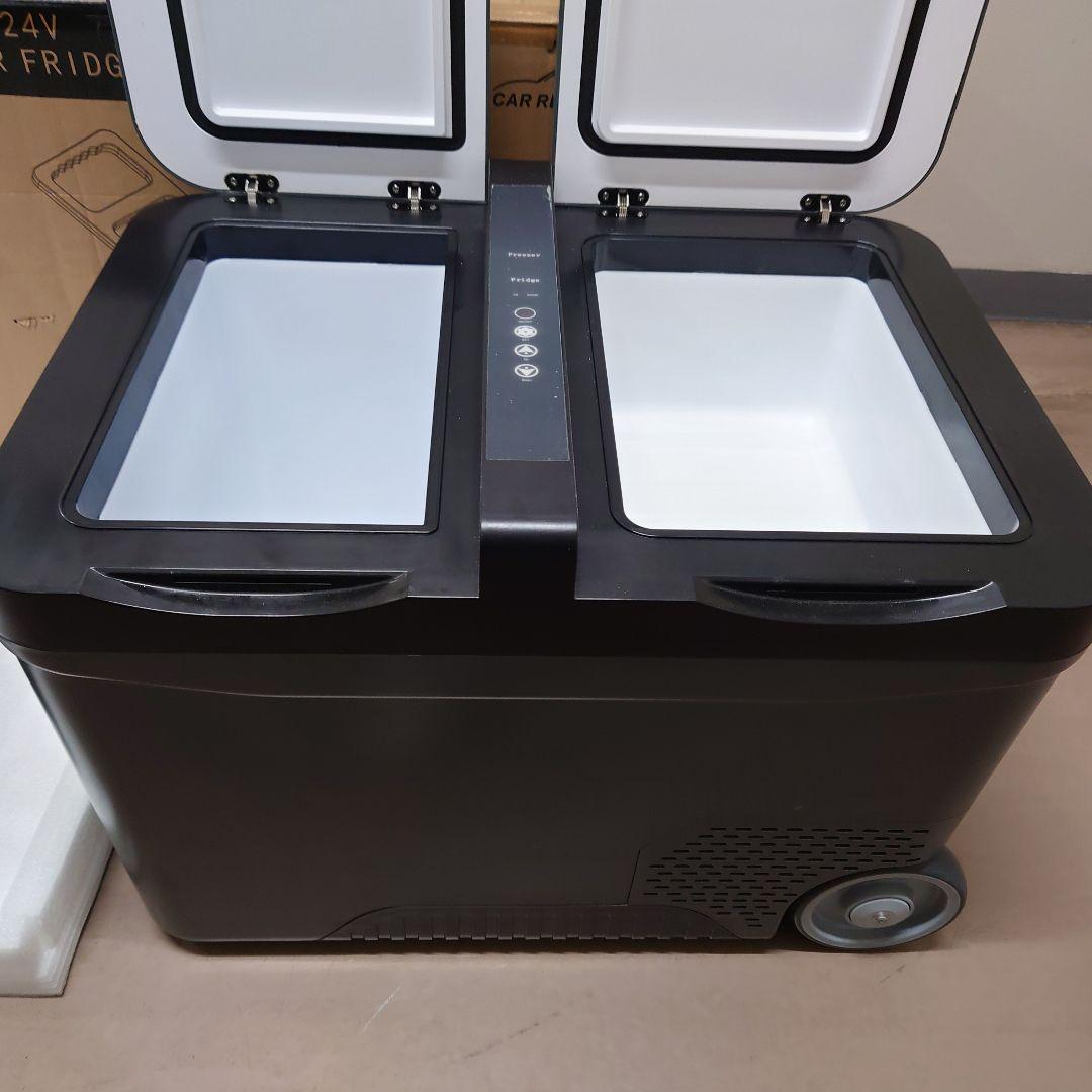 ポータブル冷凍冷蔵庫 2室35L DC 12V/24V コンプレッサー式 車載