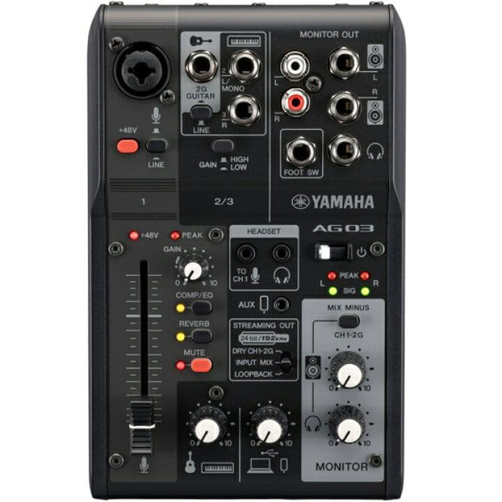 （14日以降発送）Yamaha AG03 ライブストリーミングミキサー