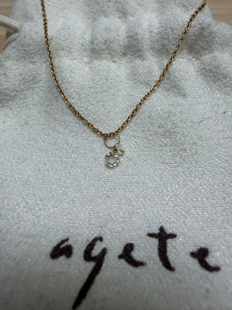 agete ダイヤモンドネックレス