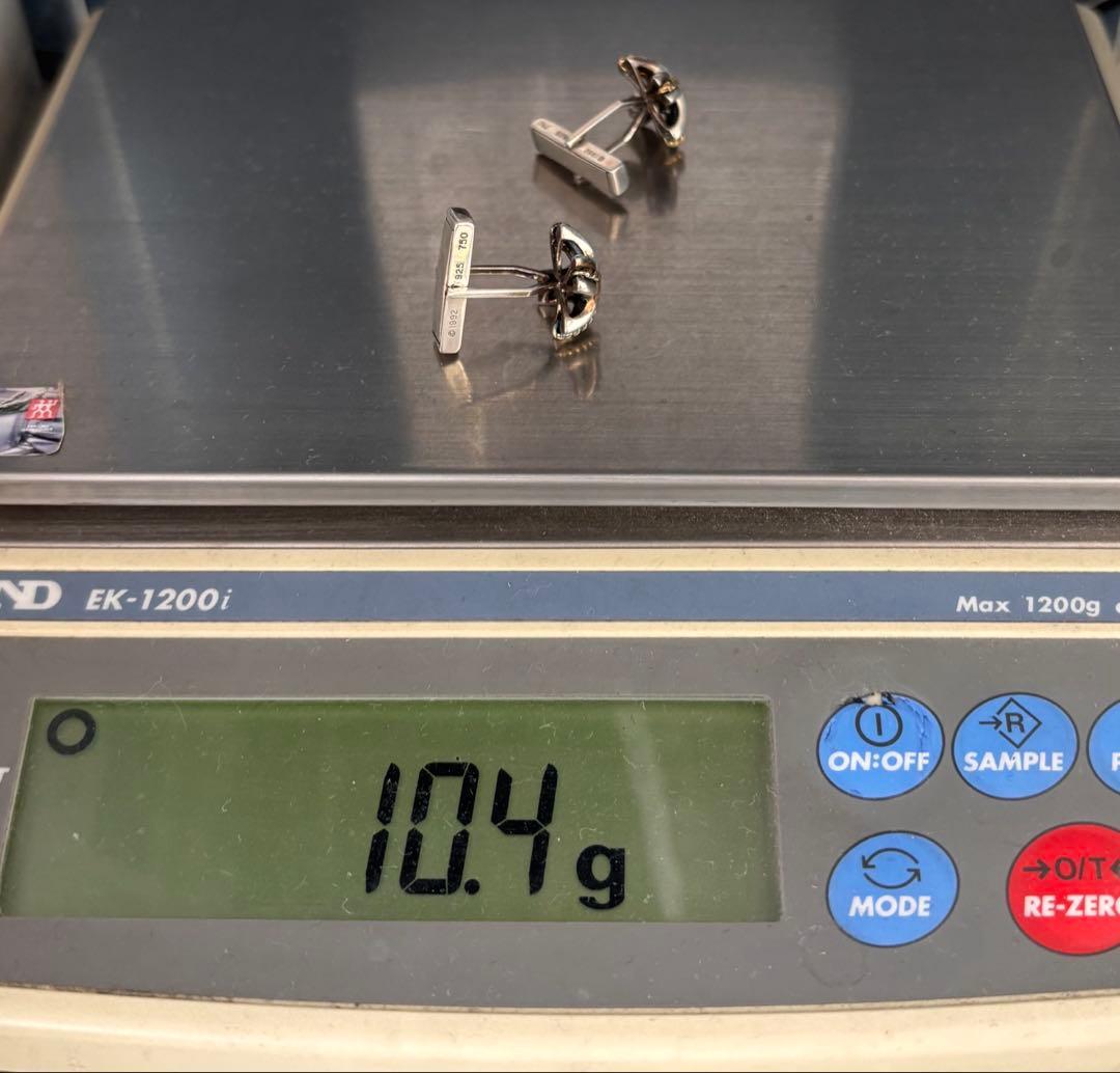 オールドティファニー　シグネチャー　ツイスト　カフス　925　750