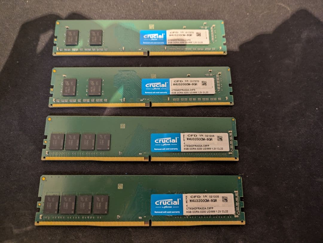CFD Crucial メモリ 8GB×4枚 DDR4-3200