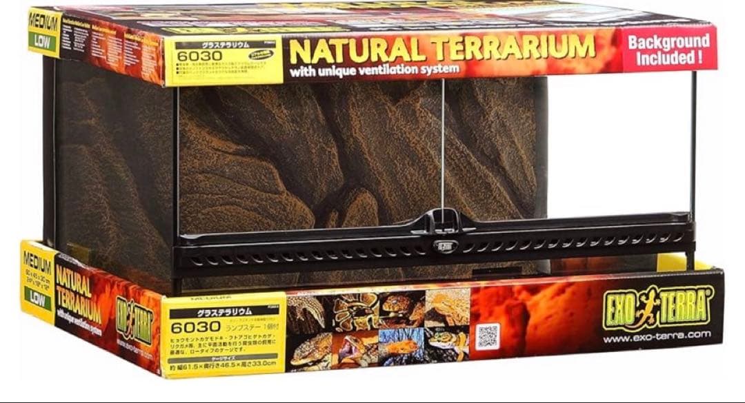EXO TERRA 6030 ミディアムテラリウムと冷凍ラットセット
