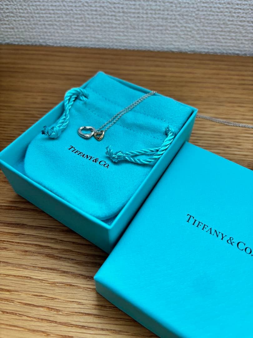 値下げ❗️Tiffany & Co. ダブルオープンハートペンダント　ネックレス
