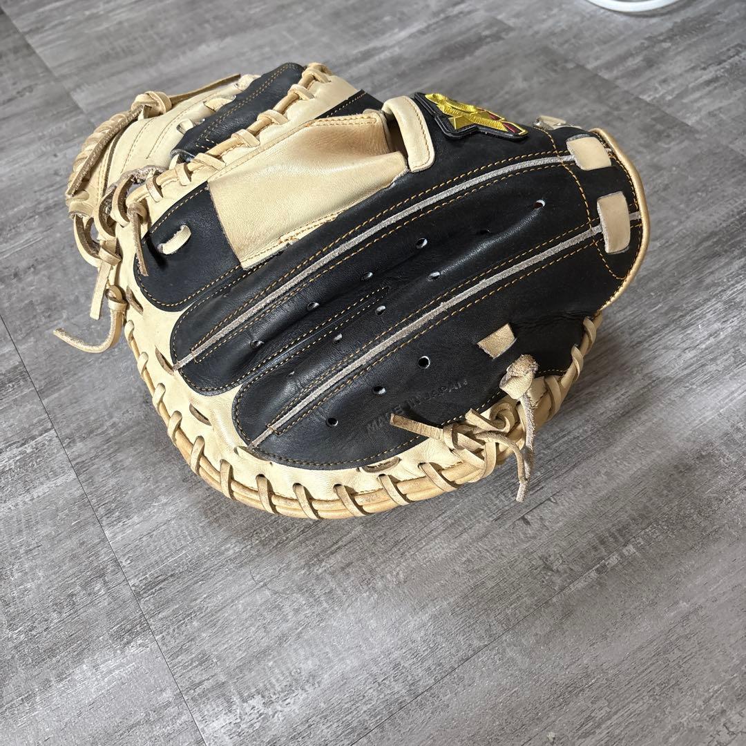 XANAXキャッチャーミット 黒/ベージュ