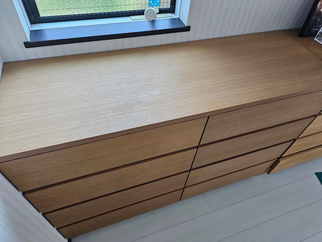 MUJI 無印良品　木製チェスト4段　2列　タモ材