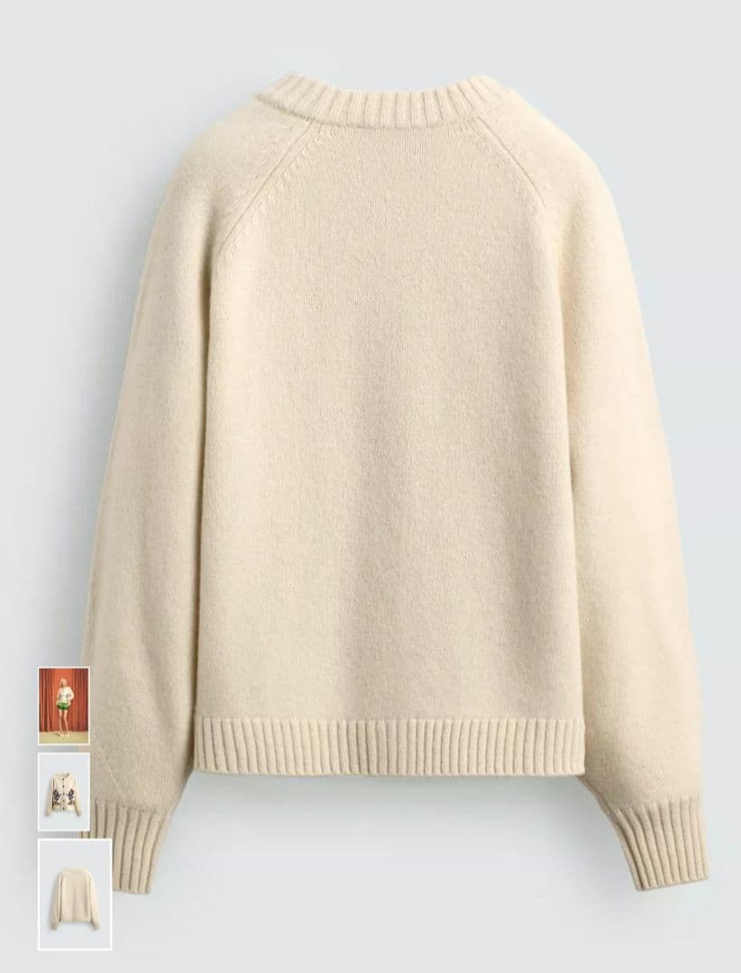 ZARA ディズニーコラボ Daisy Duck ニットカーディガン