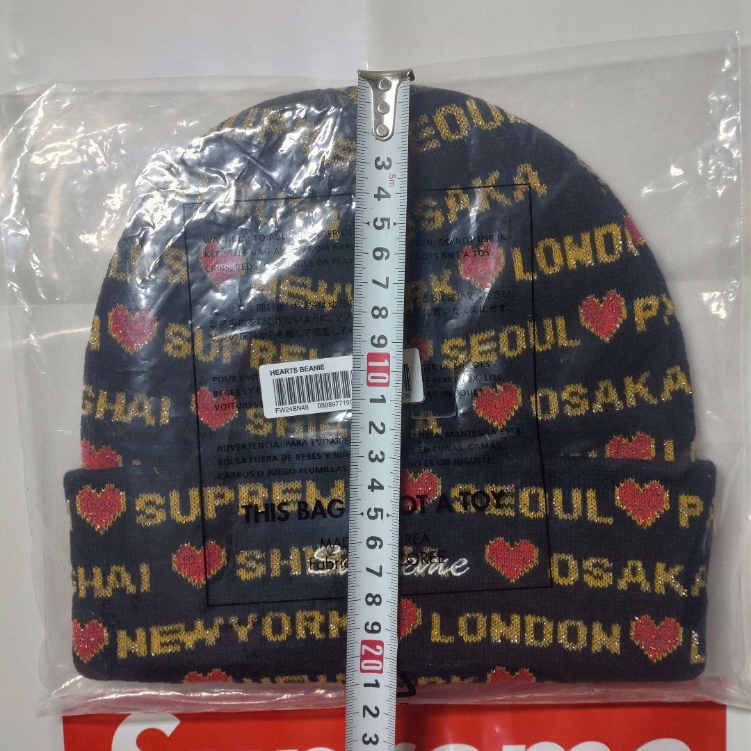 シュプリーム Supreme Hearts Beanie Black