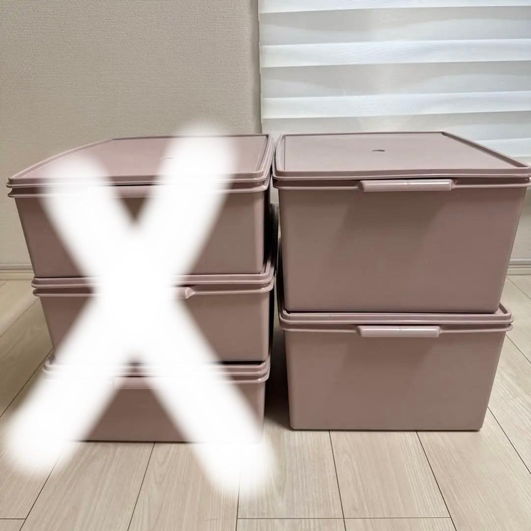 タッパーウェア スーパーケース　深型2個セット