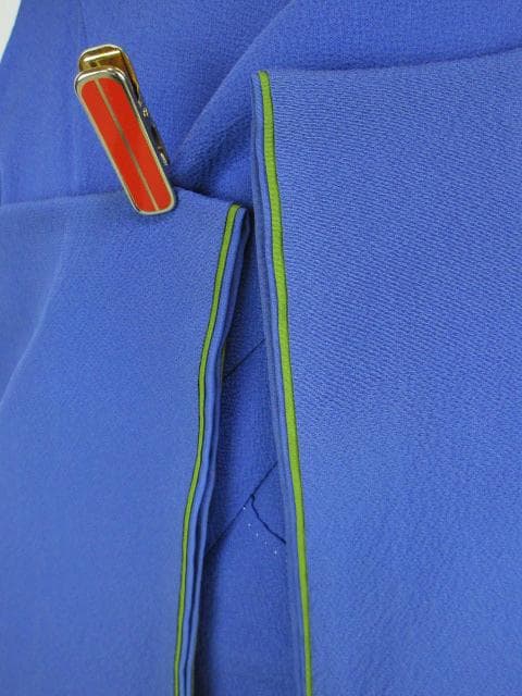 美品！やまと誂製＊紅桔梗色＊吹き仕立て＊紋無し＊色無地＊着物＊１６８ｃｍ＊裄６５