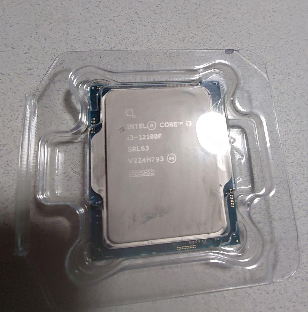 Intel Core i3-12100F＋i5純正クーラー