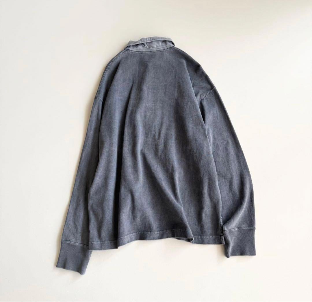 paru 【イレーヴ】ピグメントダイ ラガープルオーバー スタンドカラー