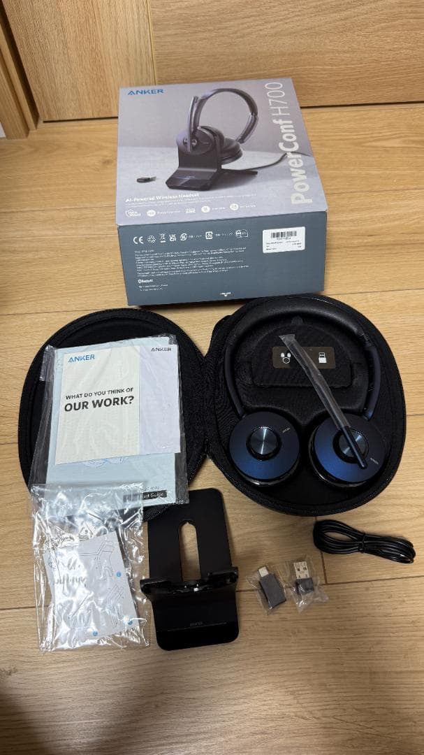 【美品】Anker PowerConf H700 ワイヤレスヘッドセット