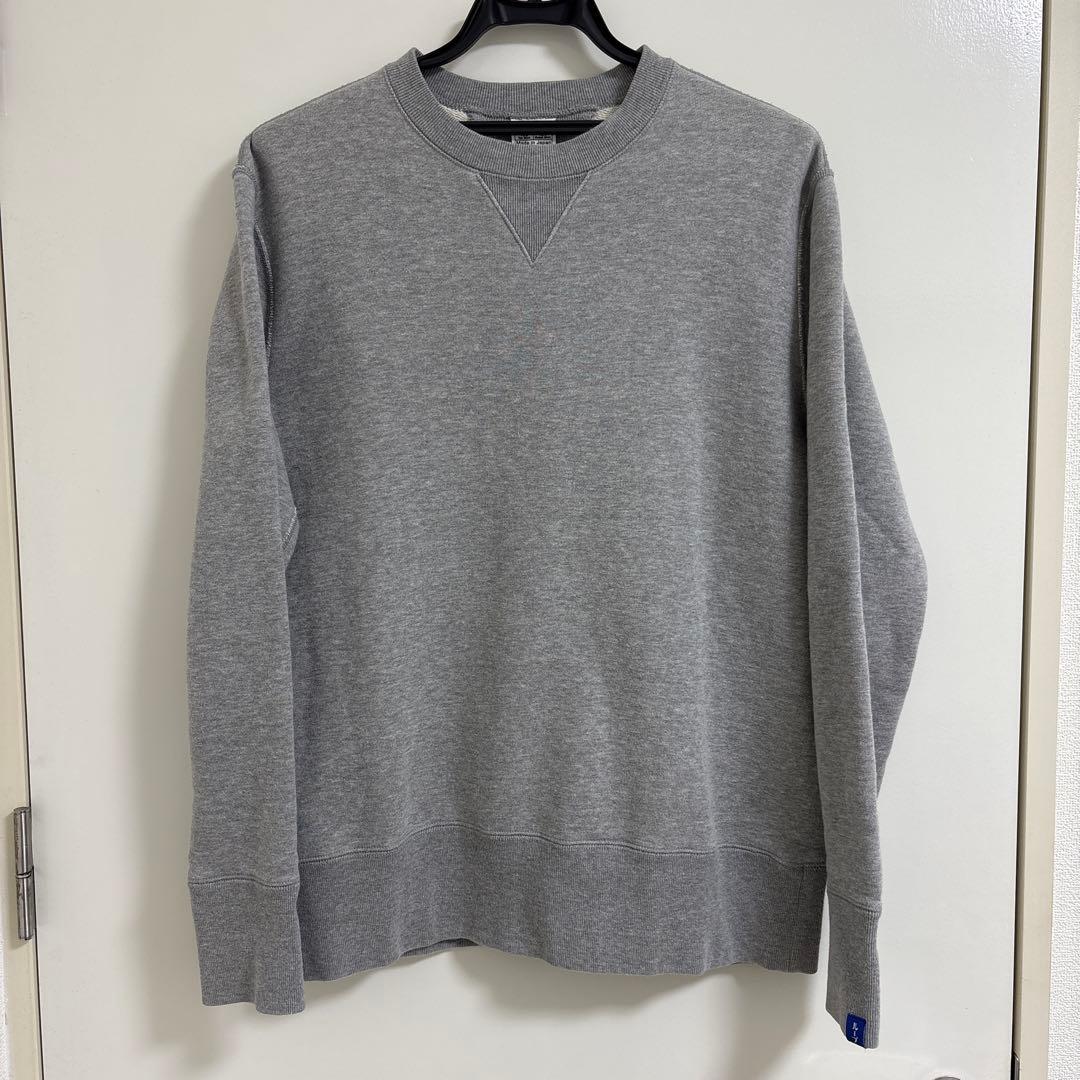 美品　LOOPWHEELER トレーナー グレー MEDIUM ループウィラー