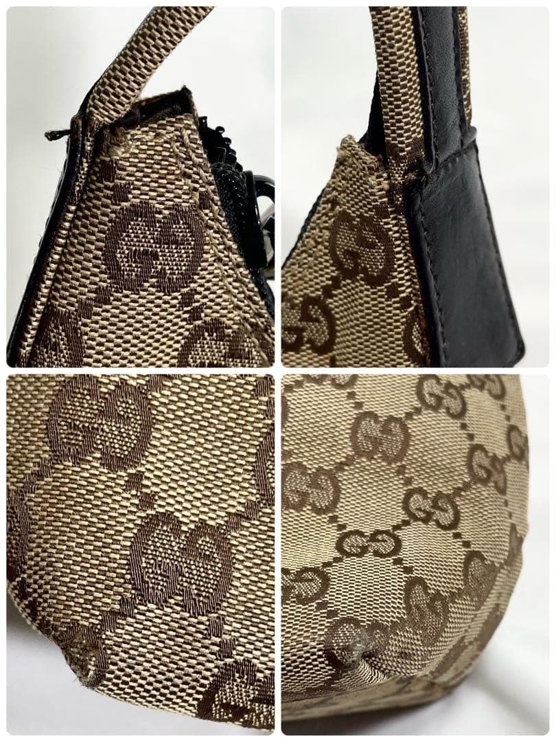 グッチ GG柄 ワンショルダー キャンバス ブラウン 大容量 多機能 肩がけ