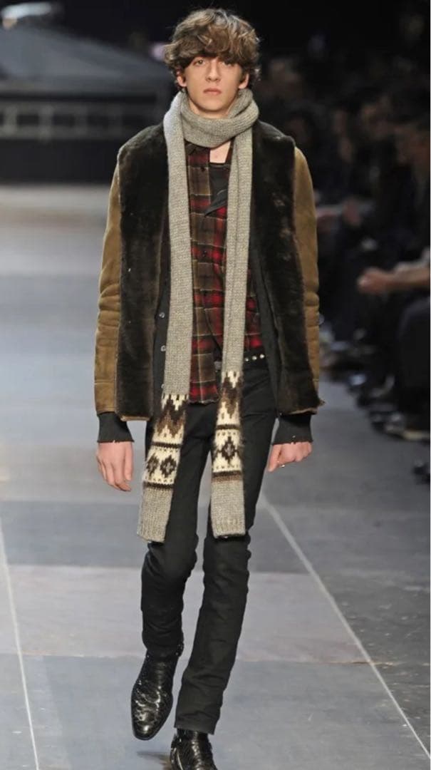 Saint Laurent AW13 ウール　ロングストール　マフラー