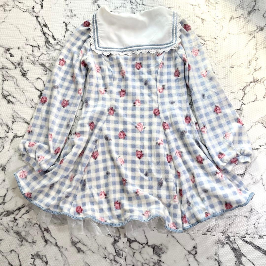 リズリサ　ワンピース　セーラー　花柄　フリル　タグ付き