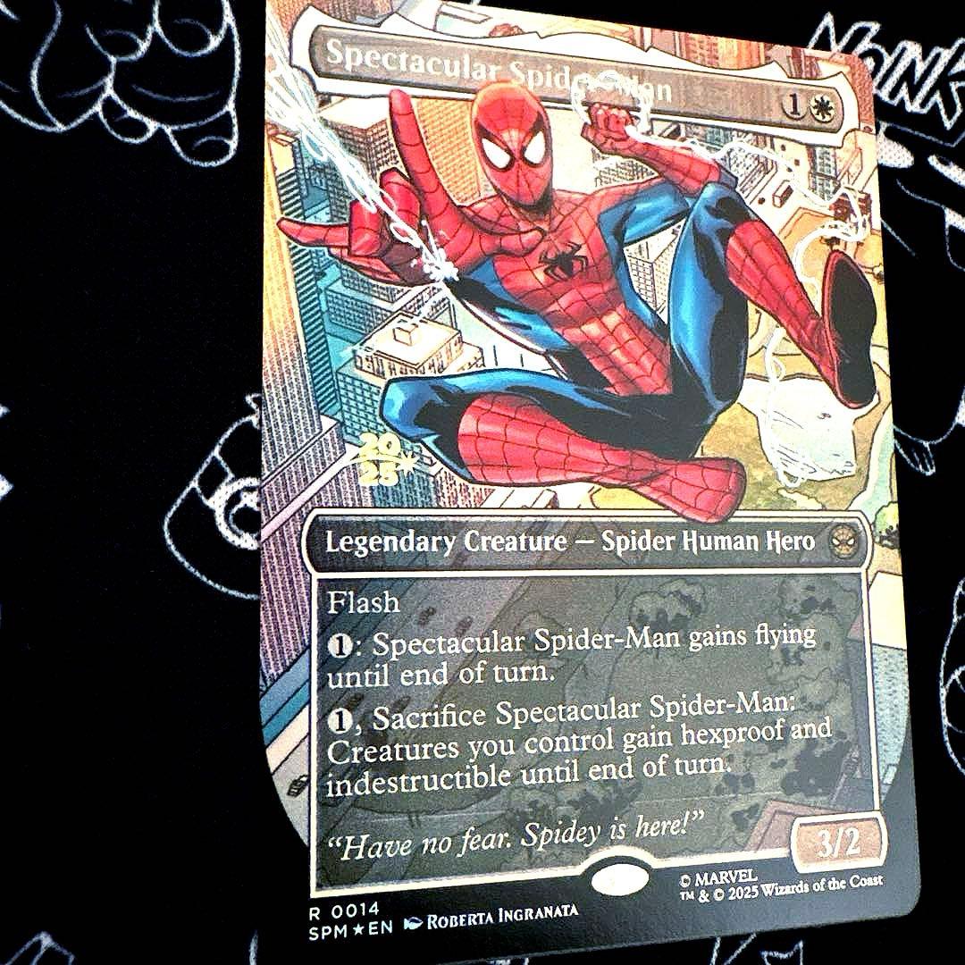 【希少】英語版 スペクタキュラー・スパイダーマン プレリリース フォイル MTG