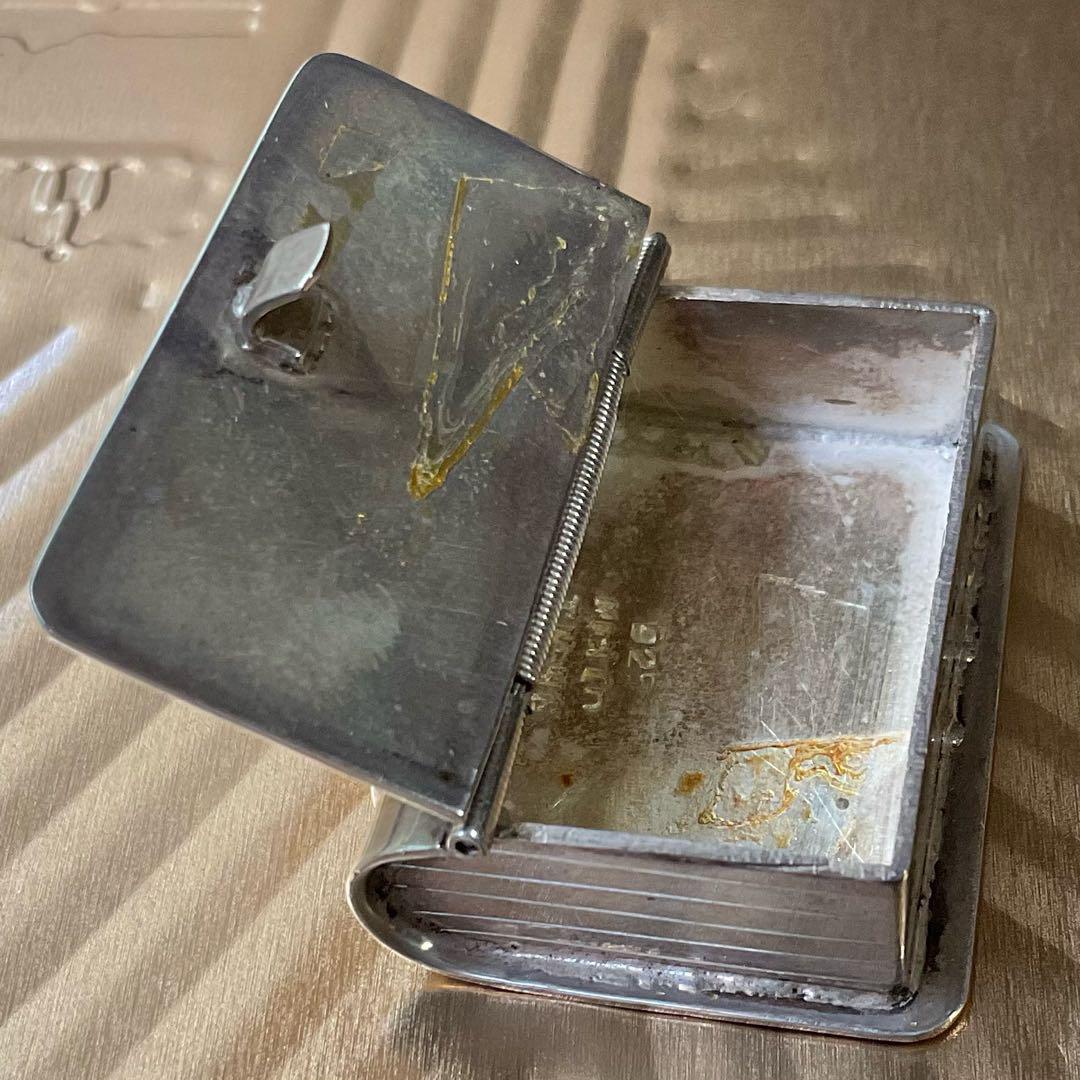 アンティークピルケース　スペインシルバー925　小物入れ　銀雑貨　蚤の市