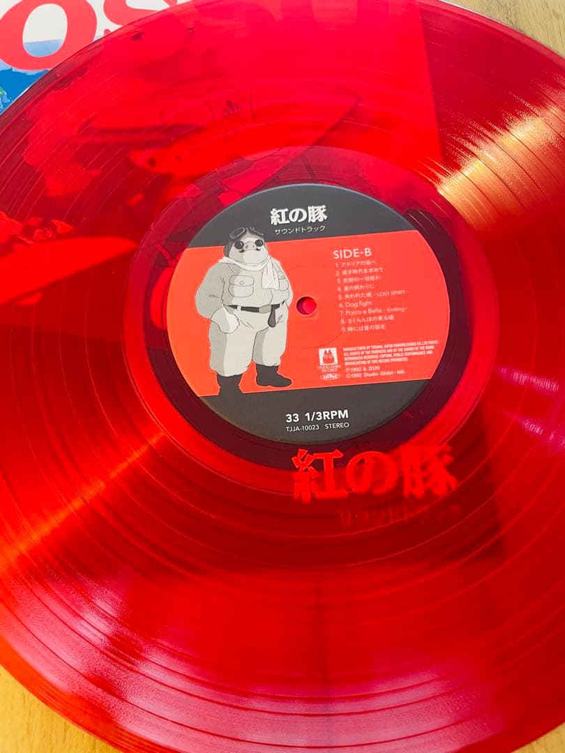 紅の豚 サウンドトラック レコード 【完全限定生産】クリアレッドヴァイナル仕様