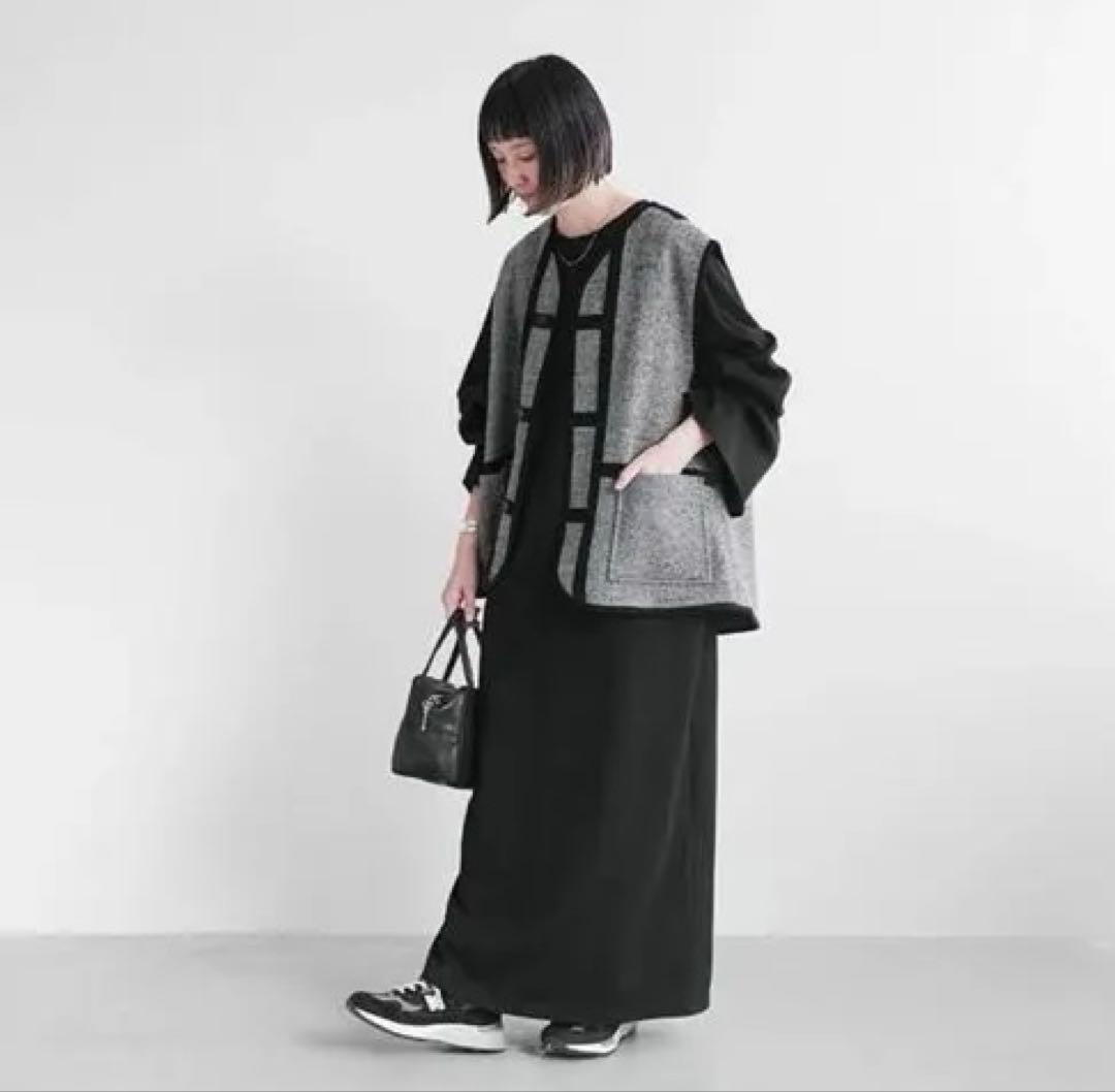 FIRMUM オージーラムウールツィードベスト ウールベスト